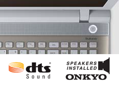 DTS Sound™、オンキヨー製ステレオスピーカー イメージ